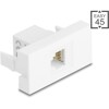 Moduł Easy45 gniazdo RJ12 do gniazdo RJ12 UTP białe Delock 90898