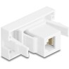 Moduł Easy45 gniazdo RJ12 do gniazdo RJ12 UTP białe Delock 90898