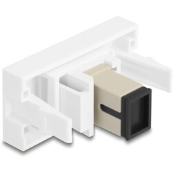 Moduł Easy45 gniazdo SC Simplex do gniazdo SC Simplex beżowe / białe Delock 90900