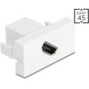 Moduł Easy45 HDMI gniazdo do gniazdo diagonalne 8K 60 Hz białe Delock 90874