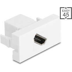 Moduł Easy45 HDMI gniazdo do gniazdo diagonalne 8K 60 Hz białe Delock 90874