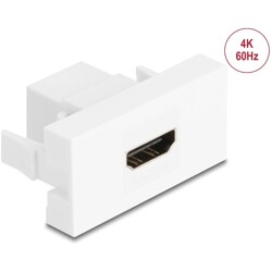 Moduł Easy45 HDMI gniazdo do HDMI gniazdo 4K 60Hz białe Delock 90850