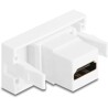 Moduł Easy45 HDMI gniazdo do HDMI gniazdo 4K 60Hz białe Delock 90850