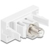Moduł Easy45 IEC wtyk do gniazda F biały Delock 90828