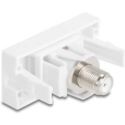 Moduł Easy45 IEC wtyk do gniazda F biały Delock 90828