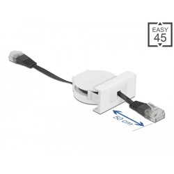 Moduł Easy45 kabel sieciowy na szpuli RJ45 Cat.5e czarny Delock 81361