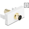 Moduł Easy45 Mini-DIN 4 Pin gniazdo do gniazdo pozłacane białe Delock 90872