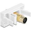 Moduł Easy45 Mini-DIN 4 Pin gniazdo do gniazdo pozłacane białe Delock 90872
