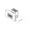 Moduł Easy45 pod kątem 90°, 22,5 x 45 mm Delock 81304