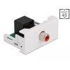 Moduł Easy45 RCA żeński do port żeński RJ45 22,5 x 45 mm Delock 81340