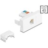 Moduł Easy45 RJ12 gniazdo do LSA UTP białe Delock 90897
