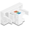 Moduł Easy45 RJ12 gniazdo do LSA UTP białe Delock 90897