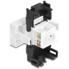 Moduł Easy45 RJ45 gniazdo do LSA Cat.6A 180° bez użycia narzędzi czarne / białe Delock 90879