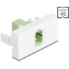 Moduł Easy45 SC Simplex gniazdo do SC Simplex gniazdo jasnozielone / białe Delock 90894
