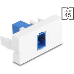 Moduł Easy45 SC Simplex gniazdo do SC Simplex gniazdo niebieskie / białe Delock 90896