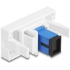 Moduł Easy45 SC Simplex gniazdo do SC Simplex gniazdo niebieskie / białe Delock 90896