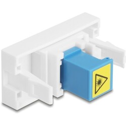 Moduł Easy45 SC Simplex gniazdo do SC Simplex gniazdo z osłoną lasera wewnętrzna niebieska / biała Delock 90878