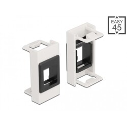 Moduł Easy45 uchwyt Keystone 22,5 x 45 mm biały / czarny Delock 81354