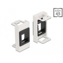 Moduł Easy45 uchwyt Keystone 22,5 x 45 mm biały / czarny Delock 81354