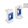 Moduł Easy45 uchwyt Keystone 22,5 x 45 mm biały / niebieski Delock 81357