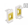Moduł Easy45 uchwyt Keystone 22,5 x 45 mm biały / żółty Delock 81358