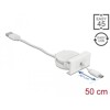 Moduł Easy45 USB 2.0, zwijany kabel USB Typ-A do EASY-USB Type Micro-B, biały Delock 81319