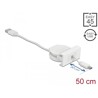 Moduł Easy45 USB 2.0, zwijany kabel USB Typ-A do EASY-USB Type Micro-B, biały Delock 81319