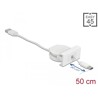 Moduł Easy45 USB 2.0, zwijany kabel USB Typ-A do USB Type-C™, biały Delock 81318