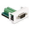 Moduł Easy45 VGA męski do bloku zacisków 22,5 x 45 mm Delock 81347