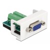 Moduł Easy45 VGA żeński do bloku zacisków 22,5 x 45 mm Delock 81346