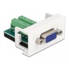 Moduł Easy45 VGA żeński do bloku zacisków 22,5 x 45 mm Delock 81346