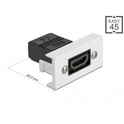 Moduł HDMI Easy45 prosty 22,5 x 45 mm Delock 81303