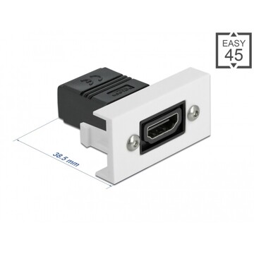Moduł HDMI Easy45 prosty 22,5 x 45 mm Delock 81303