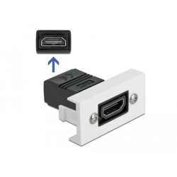 Moduł HDMI Easy45 prosty 22,5 x 45 mm Delock 81303