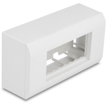 Obudowa naściennadla modułów Easy45 152 x 82 mm biała Delock 81333