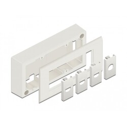 Obudowa naściennadla modułów Easy45 152 x 82 mm biała Delock 81333