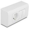 Obudowa naściennadla modułów Easy45 152 x 82 mm biała Delock 81333