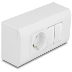 Obudowa naściennadla modułów Easy45 152 x 82 mm biała Delock 81333