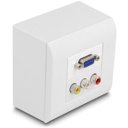 Obudowa naścienna dla modułów Easy45 82 x 82 mm biała Delock 81332