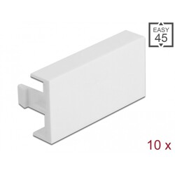 Pokrywka modułu Easy45 45 x 22,5 mm 10 szt., biała Delock 81301
