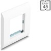 Ramka 80 x 80 mm na moduł Easy45 biała Delock 81300