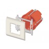 Ramka 80 x 80 mm na moduł Easy45 biała Delock 81300