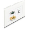 Uchwyt modułu Easy45 do zakończenia instalacji 130 x 80 mm Delock 81316