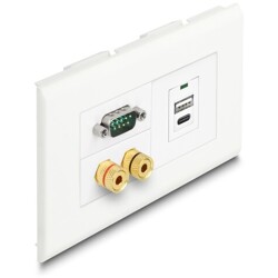 Uchwyt modułu Easy45 do zakończenia instalacji 130 x 80 mm Delock 81316