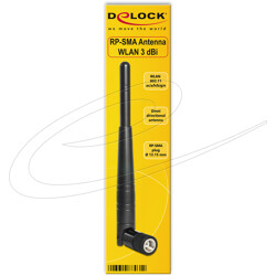 Antena WiFi RP-SMA 2,4GHz 5,8GHz łamana Delock 88461