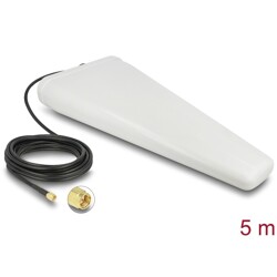 Antena LTE SMA męska zewnętrzna kierunkowa 9 - 11 dBi z kablem RG-58 5 m Delock 12002