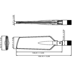 Antena RP-SMA męska LTE, Dwupasmowa WLAN ac/a/b/g/n 1 - 4 dBi ze złączem pochylania czarny Delock 12409