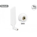 Antena SMA męska LTE Dwupasmowa WLAN ac/a/b/g/n wielokierunkowa 1 - 4 dBi ze złączem pochylania biały Delock 12430