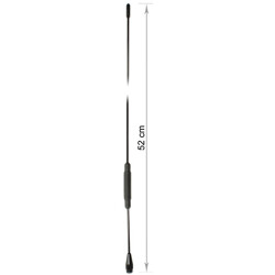 Antena TETRA BOS 380 - 410 MHz gwint M6 wielokierunkowa 2,5 dBi 51,8 cm nieruchoma mocowanie na śruby zewnętrzna czarna Delock 1