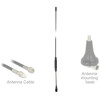 Antena TETRA BOS 380 - 410 MHz gwint M6 wielokierunkowa 2,5 dBi 51,8 cm nieruchoma mocowanie na śruby zewnętrzna czarna Delock 1